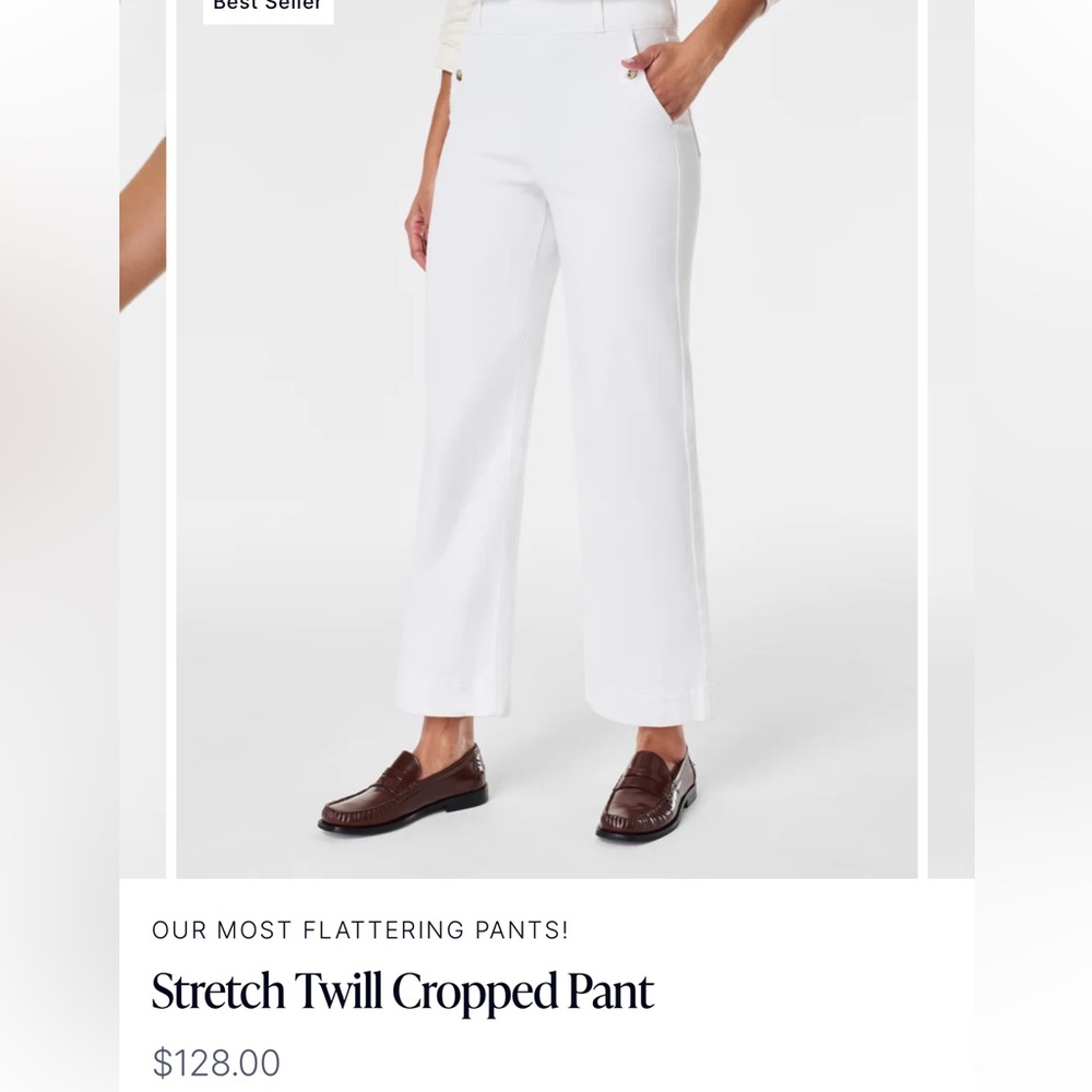 SPANX Stretch twill cropped pants